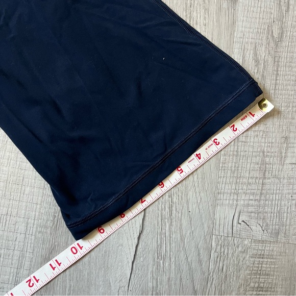 ATHLETA ELATION RISE FLARE PANT YOGA LEGGINGS Navy Blue Medium Pilates Gym - Picture 13 of 16